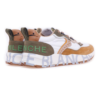 Sneaker Voile Blanche Club01 in camoscio e tessuto - 3