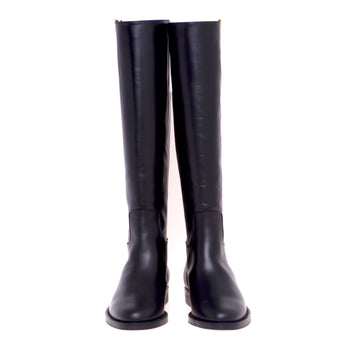 Stivale cavallerizza in pelle Via Roma 15 con "V" gold - 5