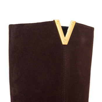 Stivale cavallerizza in pelle Via Roma 15 con "V" gold - 4