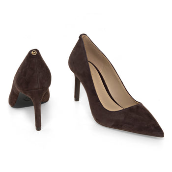 Decolletè Michael Kors Alina Flex pump in pelle scamosciata con tacco 80 mm - 4