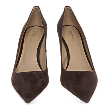 Decolletè Michael Kors Alina Flex pump in pelle scamosciata con tacco 80 mm - 5