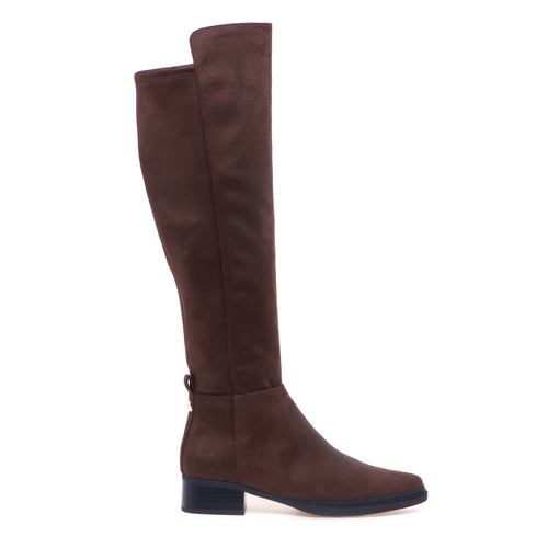 Stivale Michael Kors "Lex Boot" in alcantara strech con tacco 30 mm