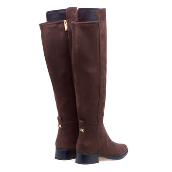Stivale Michael Kors "Lex Boot" in alcantara strech con tacco 30 mm - 3
