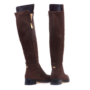 Stivale Michael Kors "Lex Boot" in alcantara strech con tacco 30 mm - 4