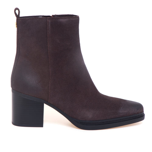 Tronchetto Michael Kors "Lex Bootie" in camoscio con tacco 60 mm