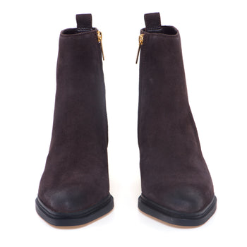 Tronchetto Michael Kors "Lex Bootie" in camoscio con tacco 60 mm - 5