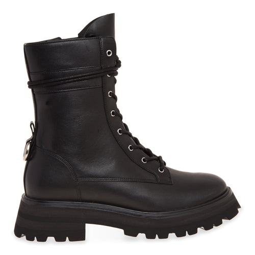 Combat boot Michael Kors Caleb Lug in pelle con zip