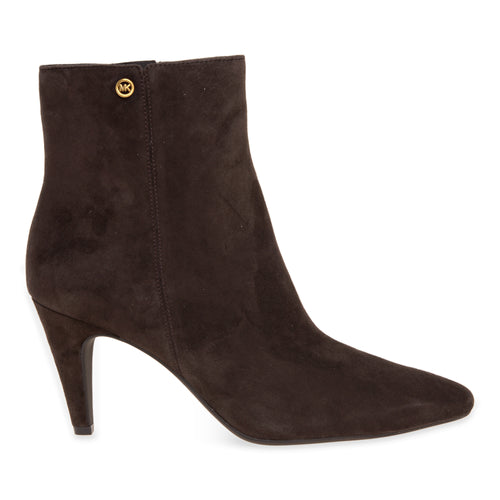 Tronchetto Michael Kors Daniela Heeled Bootie in camoscio con tacco 80 mm