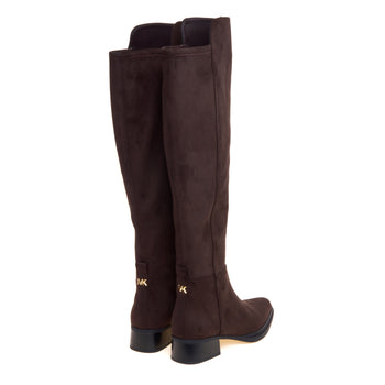 Stivale in eco-suede Michael Kors Lex Boot con tacco 40 mm e gambale stretch - 3