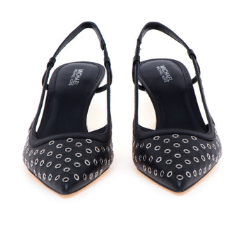 Sling-back Michael Kors "Alora Mid" in pelle con occhielli in metallo e tacco 70 mm - 5