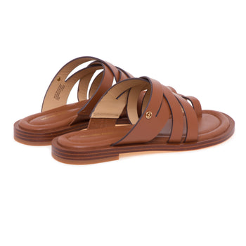 Ciabatta infradito Michael Kors "Nora" in pelle con fasce incrociate - 3