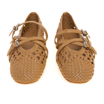 Ballerina Michael Kors Indy Flex in ecopelle intrecciata - 5