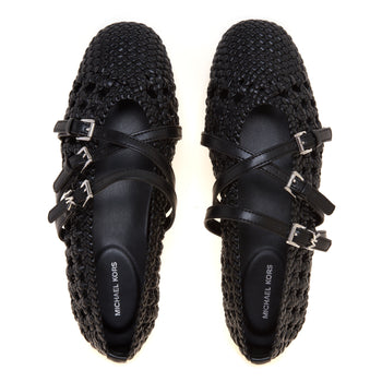 Ballerina Michael Kors Indy Flex in ecopelle intrecciata - 5
