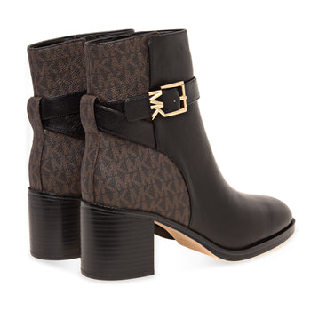 Tronchetto Michael Kors Rachel in pelle e tessuto monogram con tacco 70 mm - 3