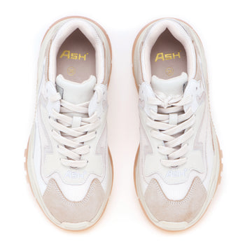 Sneaker ASH Addict in pelle cracklè effetto vintage e tessuto - 5