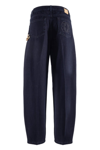 Jeans in denim Nenette Ser con gamba larga e leggermente svasata - 5