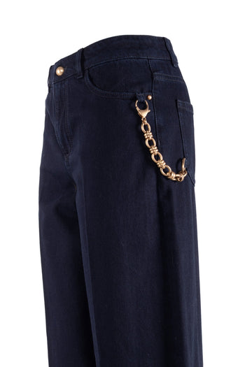 Jeans in denim Nenette Ser con gamba larga e leggermente svasata - 6