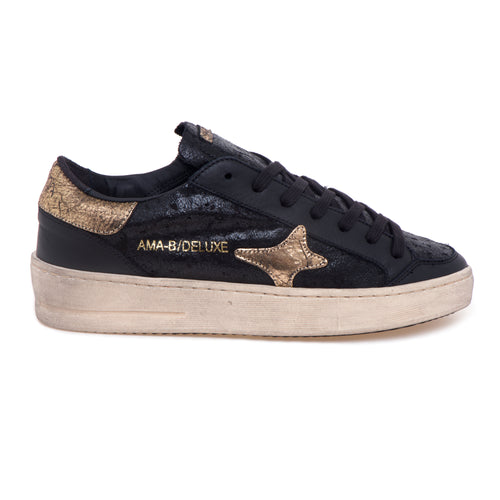 Sneaker basket Ama Brand "Slam" in pelle cracklè