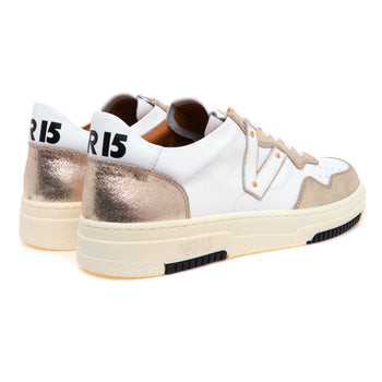 Sneaker basket Via Roma 15 in pelle e camoscio - 3