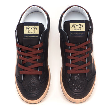 Sneaker basket Ama Brand "Sun" in pelle - 5