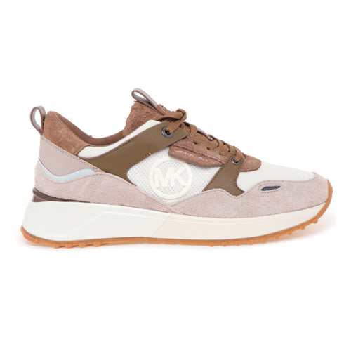 Sneaker Michael Kors Theo Trainer in camoscio e tessuto