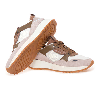 Sneaker Michael Kors Theo Trainer in camoscio e tessuto - 4