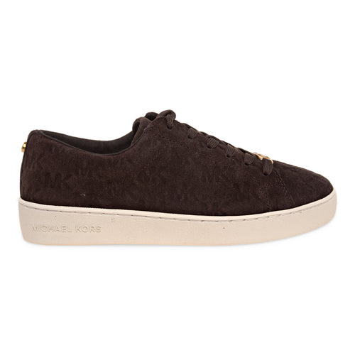 Sneaker Michael Kors Keaton Lace Up in tessuto effetto suede con monogram in rilievo