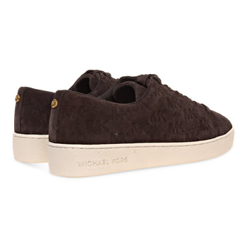 Sneaker Michael Kors Keaton Lace Up in tessuto effetto suede con monogram in rilievo - 3