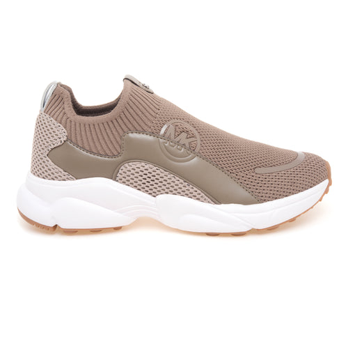 Sneaker Michael Kors Sami Knit Trainer in tessuto stretch e pelle
