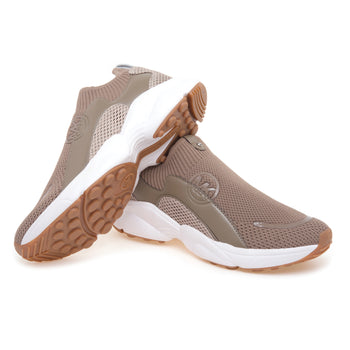 Sneaker Michael Kors Sami Knit Trainer in tessuto stretch e pelle - 4