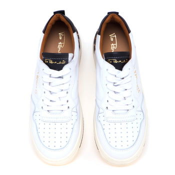 Sneaker basket Via Roma 15 in pelle con tallone maculato - 5