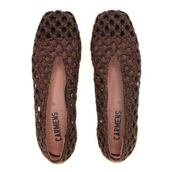 Ballerina Carmens in pelle intrecciata - 5
