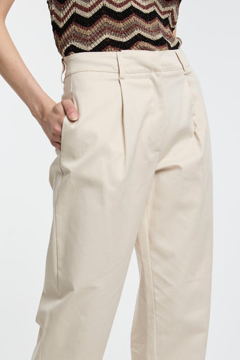 Pantalone dritto Kaos in cotone con pinces - 5