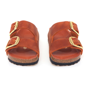 Ciabatta Birkenstock Arizona Big Buckle in pelle oliata - 5