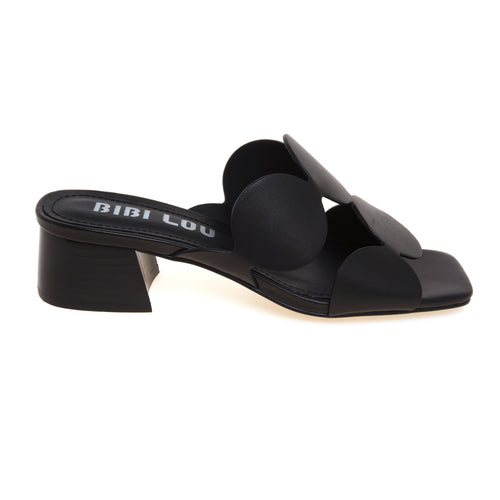 Sandalo Bibi Lou in pelle con doppia fascia e tacco 45 mm