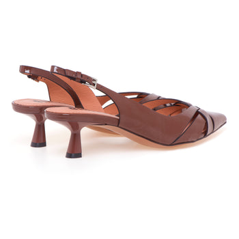 Sling-back Bibi Lou in pelle verniciata con tacco 45 mm - 3