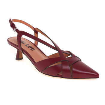 Slingback Bibi Lou in pelle con tacco 55 mm - 4