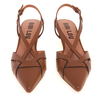 Slingback Bibi Lou in pelle con tacco 55 mm - 5