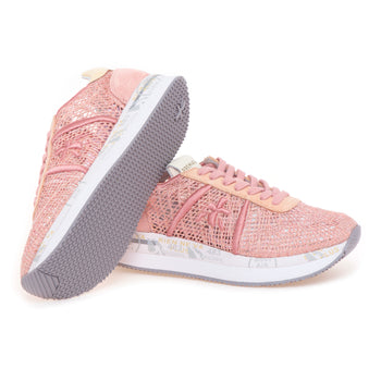 Sneaker Premiata Conny tessuto laminato e retinato - 4