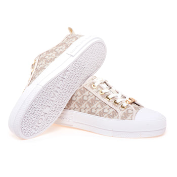 Sneaker Michael Kors "Evy Lace Up" in tessuto logato - 4