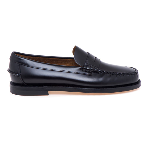 Mocassino Sebago Classic Dan in pelle spazzolata con suola in cuoio
