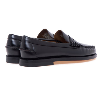 Mocassino Sebago Classic Dan in pelle spazzolata con suola in cuoio - 3