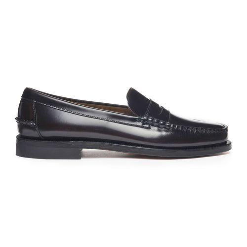 Mocassino Sebago Classic Dan in pelle spazzolata con suola in cuoio
