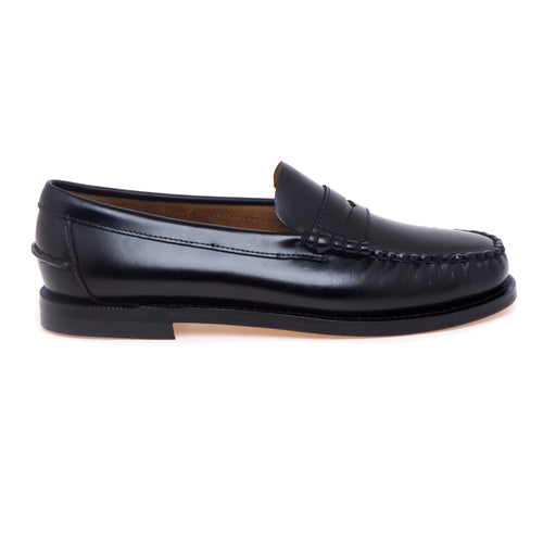 Mocassino penny Sebago in pelle spazzolata con suola in cuoio