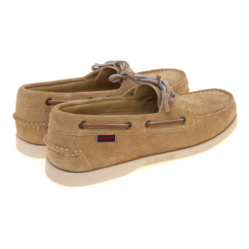 Mocassino da barca Sebago Portland Flesh Out in camoscio - 3