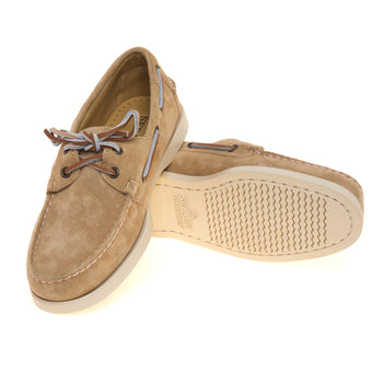Mocassino da barca Sebago Portland Flesh Out in camoscio - 4