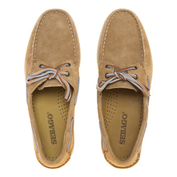 Mocassino da barca Sebago Portland Flesh Out in camoscio - 5
