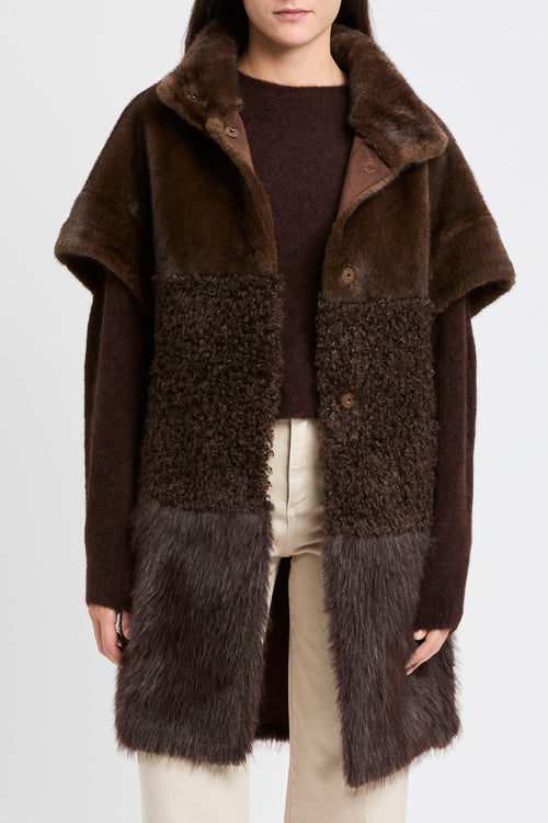 Ecopelliccia Bully con manica corta