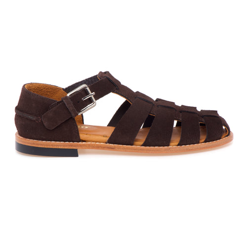 Sandalo Sebago Gurkha in camoscio con suola in cuoio