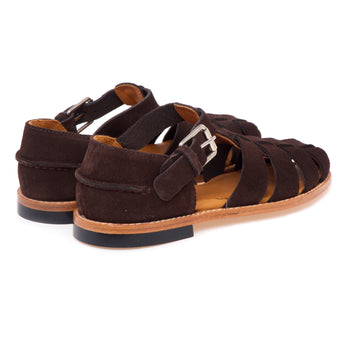 Sandalo Sebago Gurkha in camoscio con suola in cuoio - 3